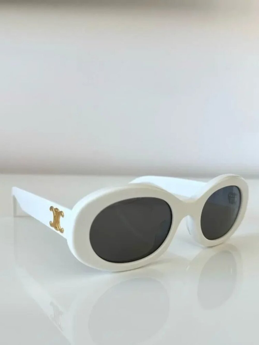 Celine White Sunglasses - Picture 3 of 7